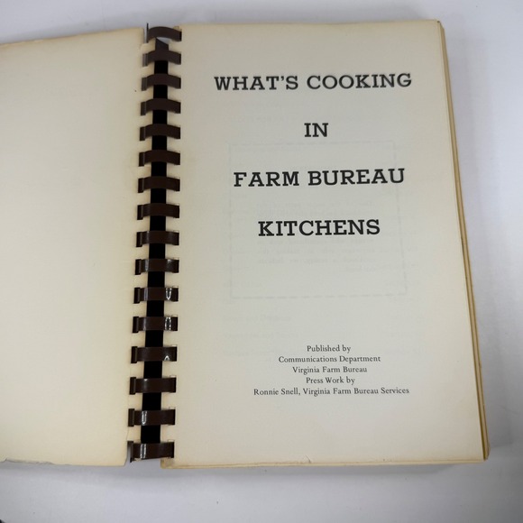 Farm Bureau Kitchens Cookbook Vintage Recipes Spiral Bound Cooking - Picture 3 of 6